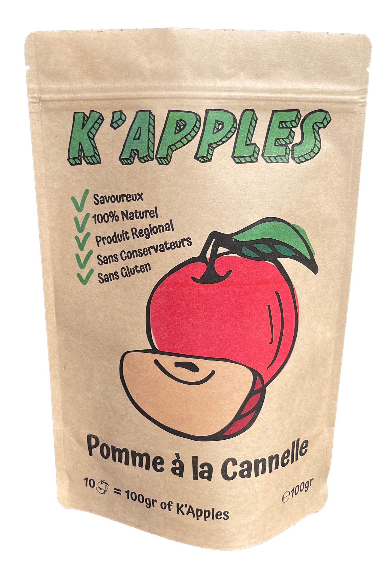 Apple K'Apples with cinnamon 100gr