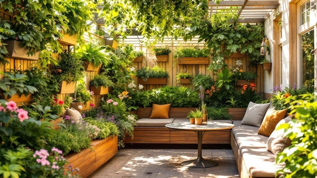 Comfortable functional garden seating
