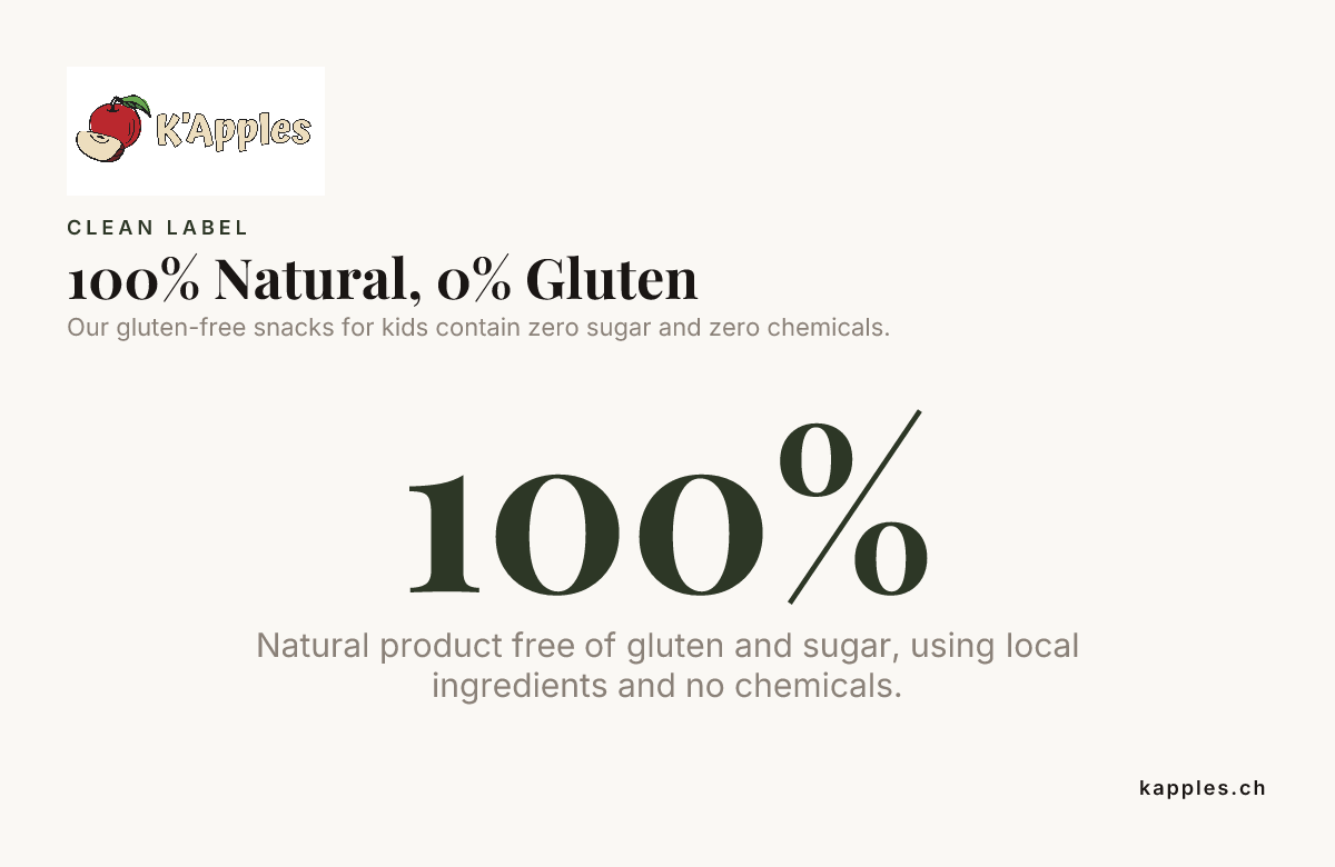 100 % natürlich, 0 % Gluten