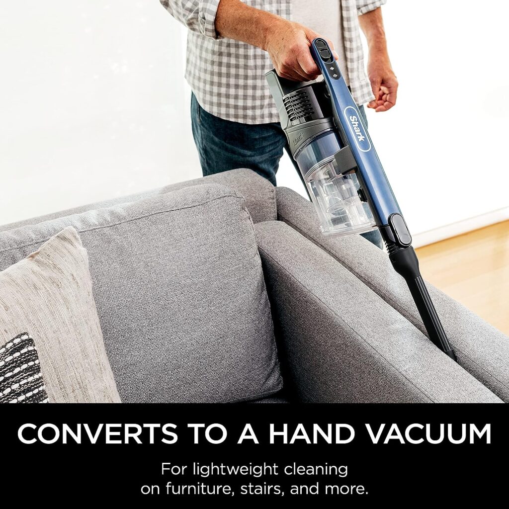 Shark IZ363HT in use on carpet floors