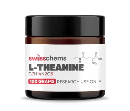 L-Theanine powder supplement container