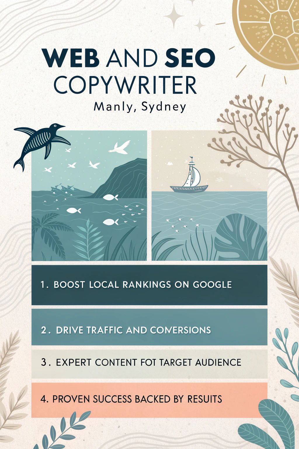 Manly local SEO copywriting example