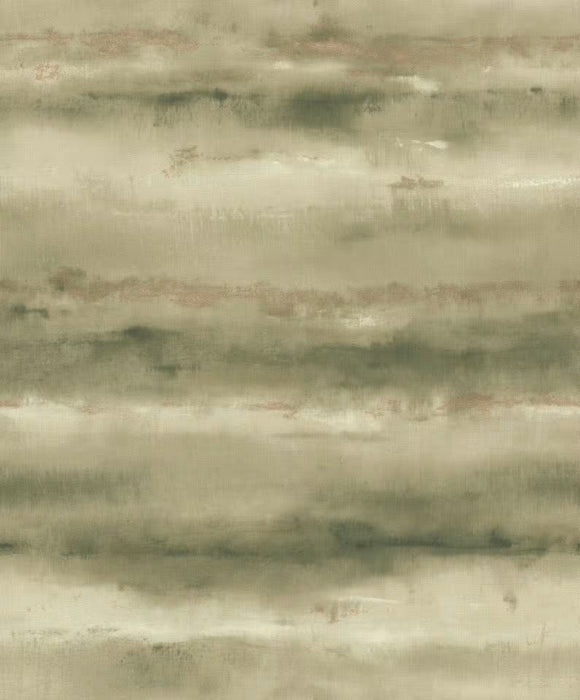Painted Landscape Moss Wallpaper