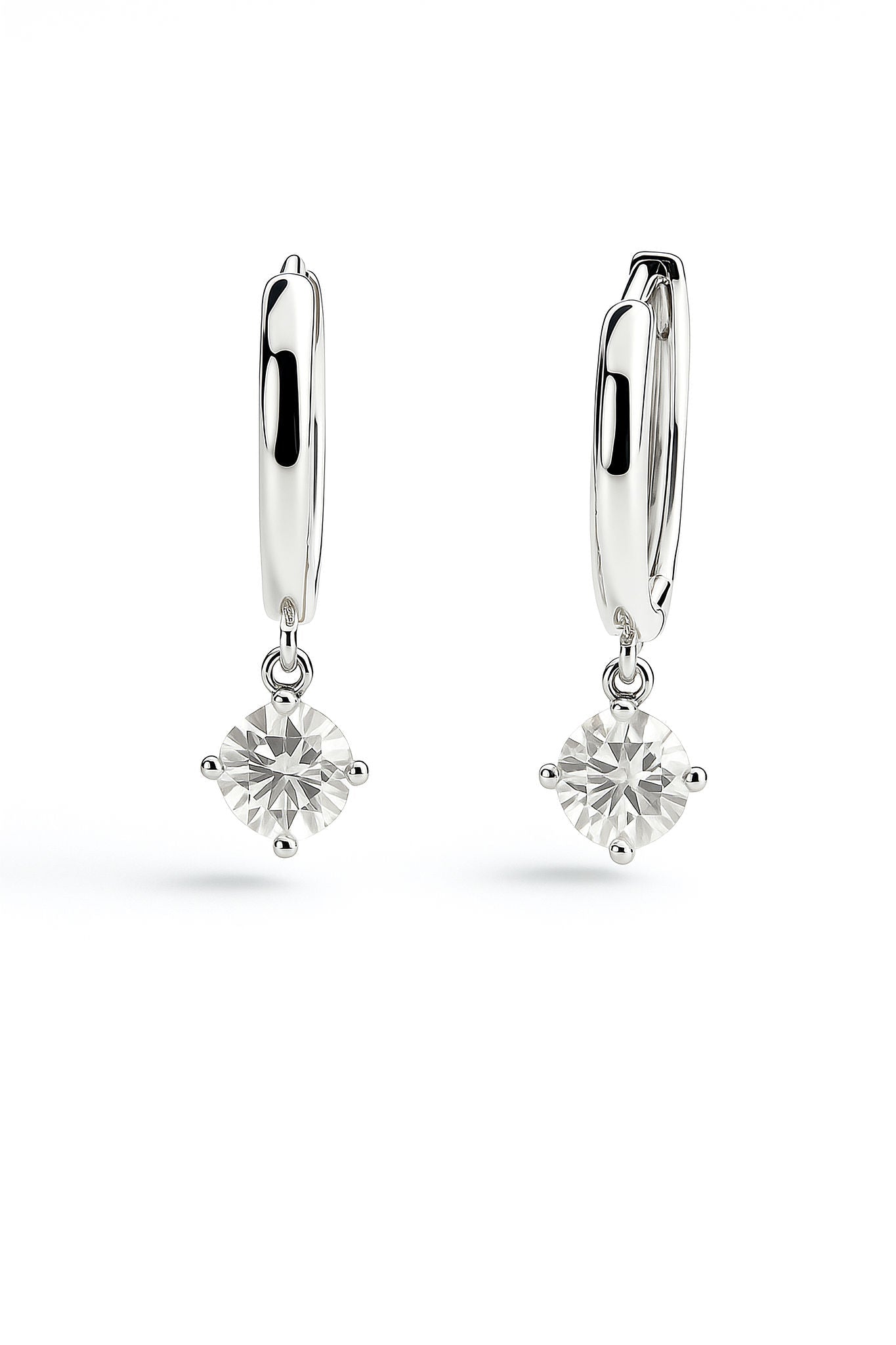 Everyday Moissanite Hoop worn lifestyle NZ