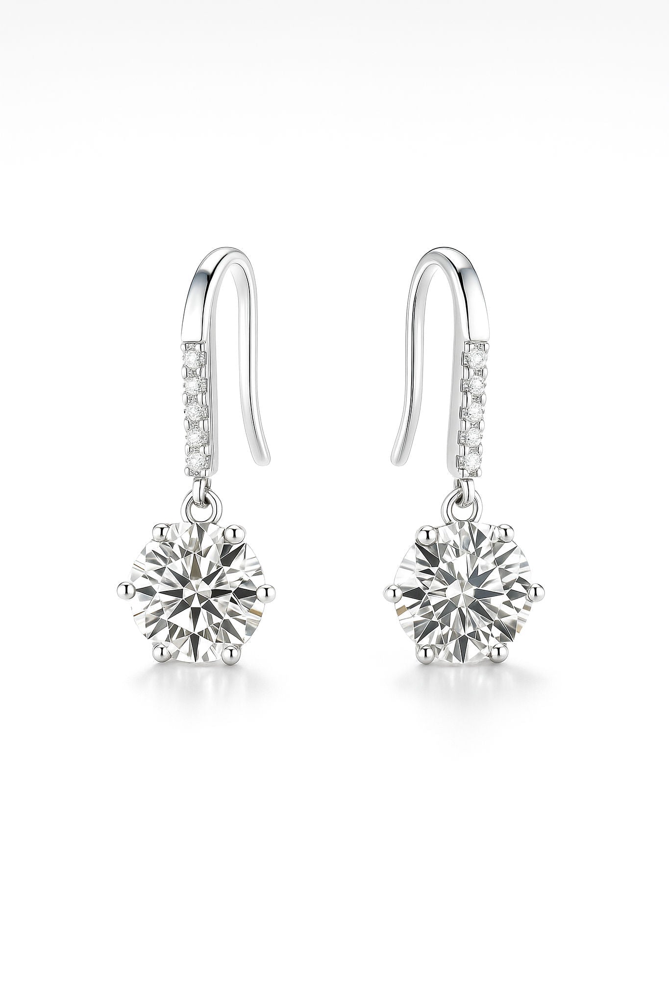 Moissanite Pavé Drop earrings main