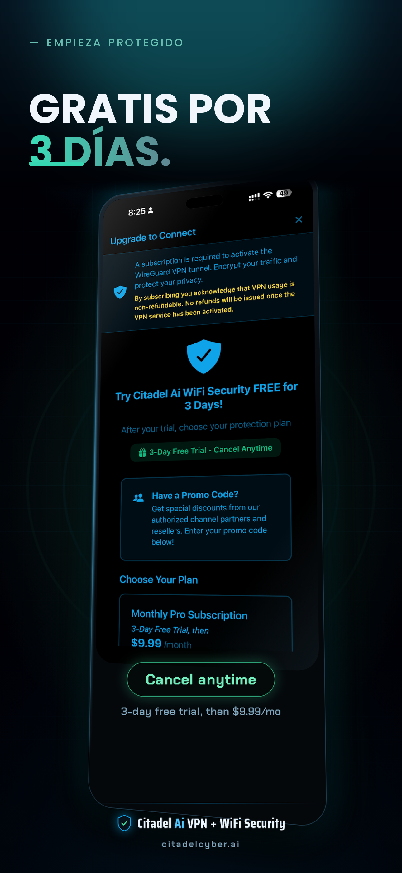 3-day free trial details