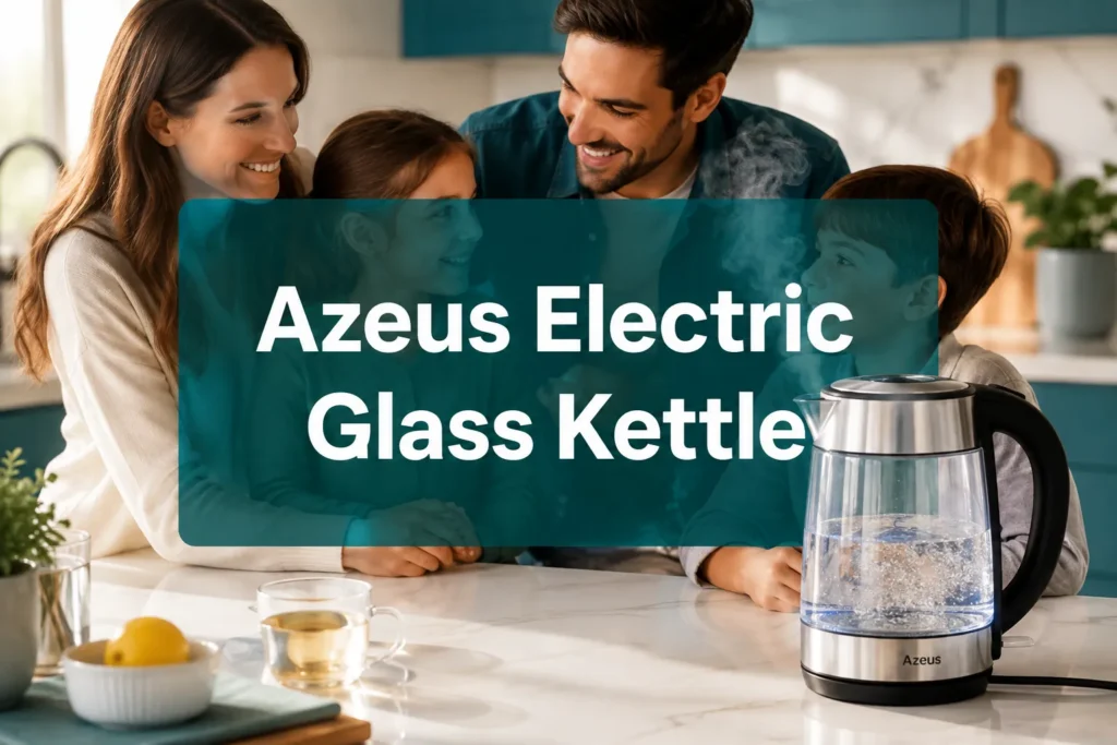 Image 4, Azeus Electric Glass Kettle