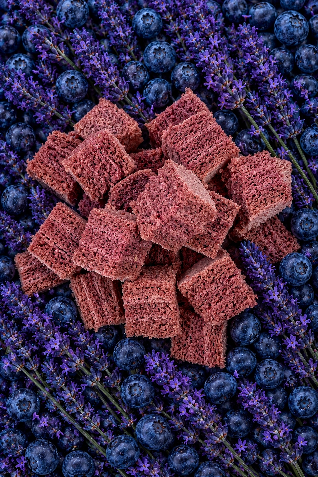 Collation naturelle aux fruits K'Apples à la lavande et aux myrtilles