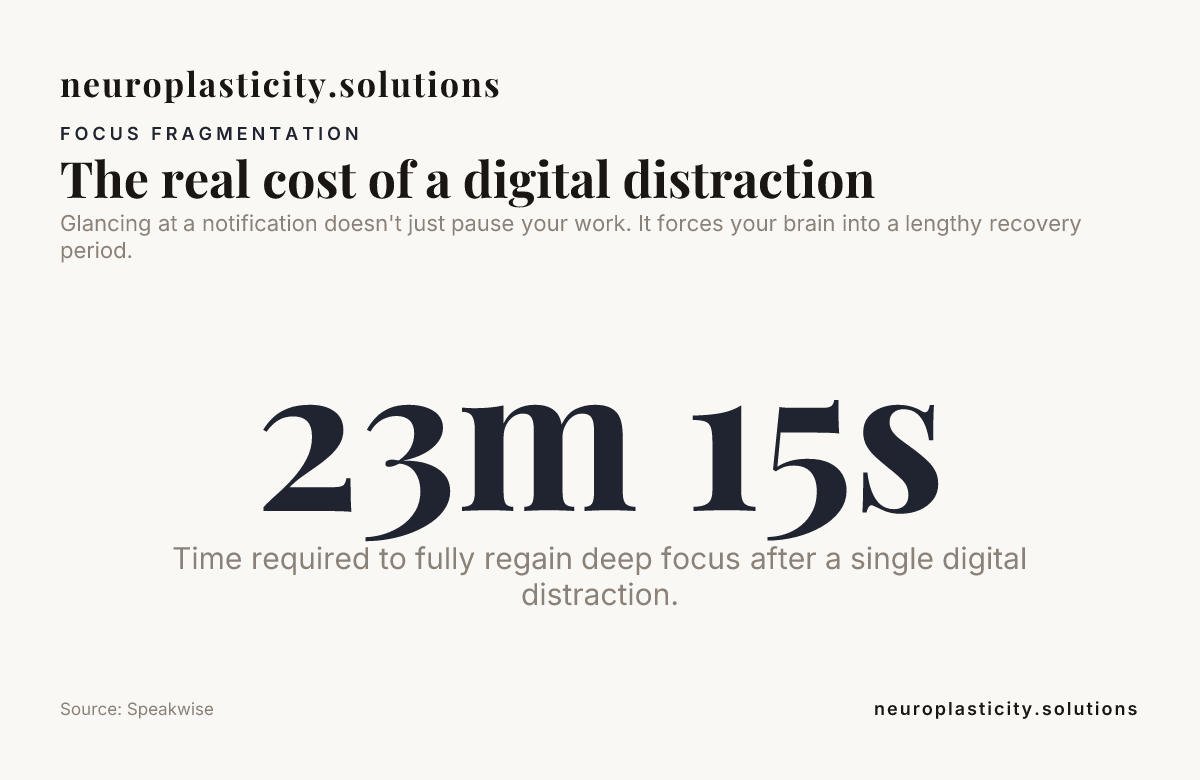 The real cost of a digital distraction — data from Speakwise
