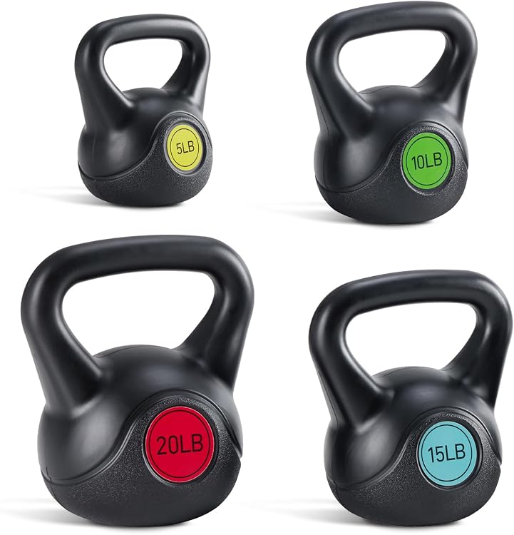 Newbulig Hard Kettlebell Set with four weights