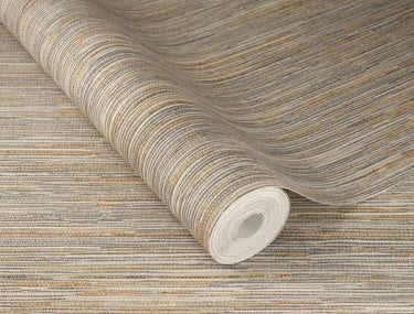 Noble Zen Blue and Beige Toki Woven Fibre Wallpaper