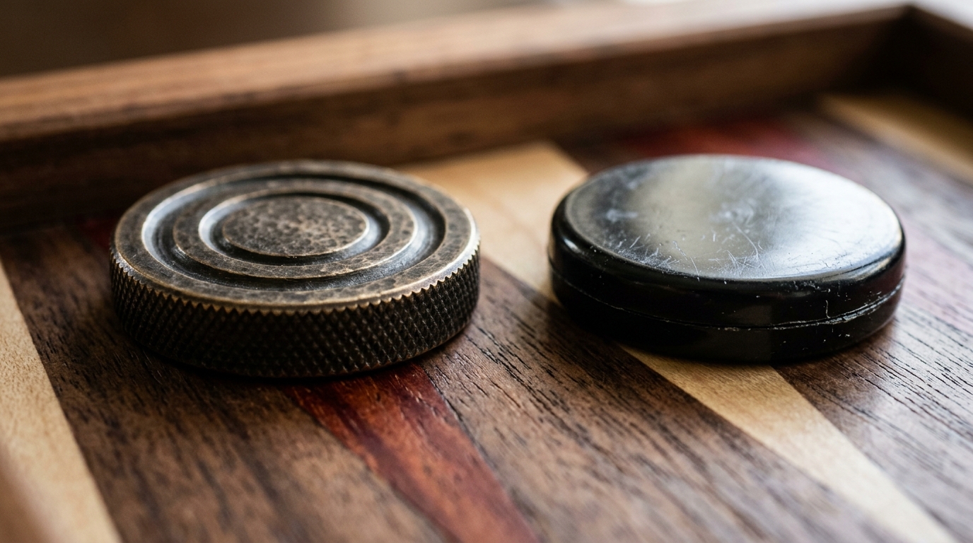 A handcrafted backgammon board, the monthly leaderboard prize