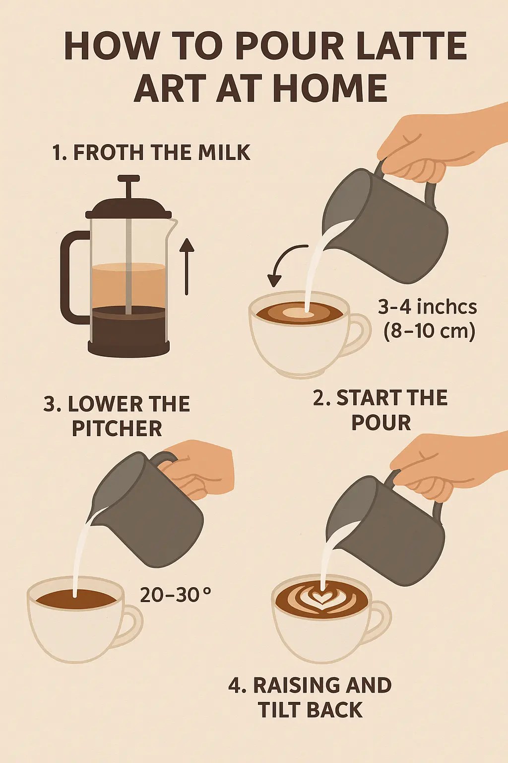 Creative coffee preparation at home including layered yogurt coffee techniques