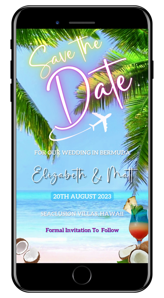 Palm Beach Destination Save The Date Video Invitation
