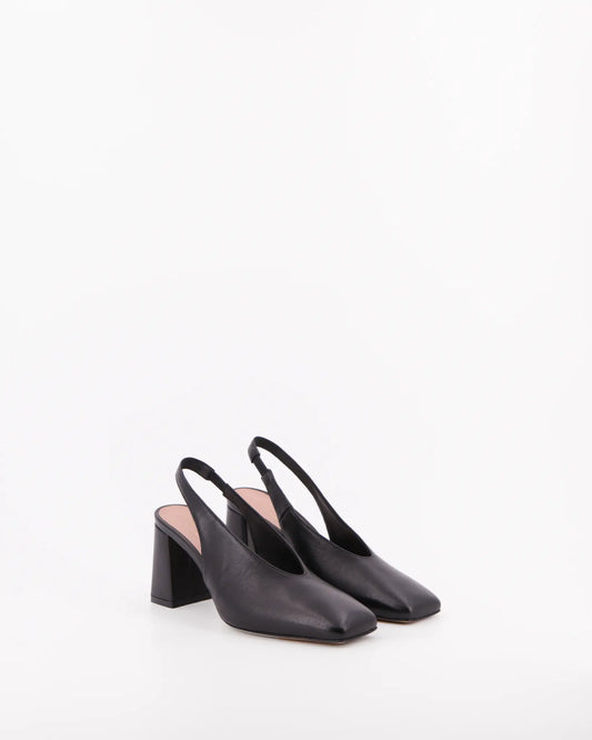 Slingback donna lenoir8 nappa nero - Stelio Malori