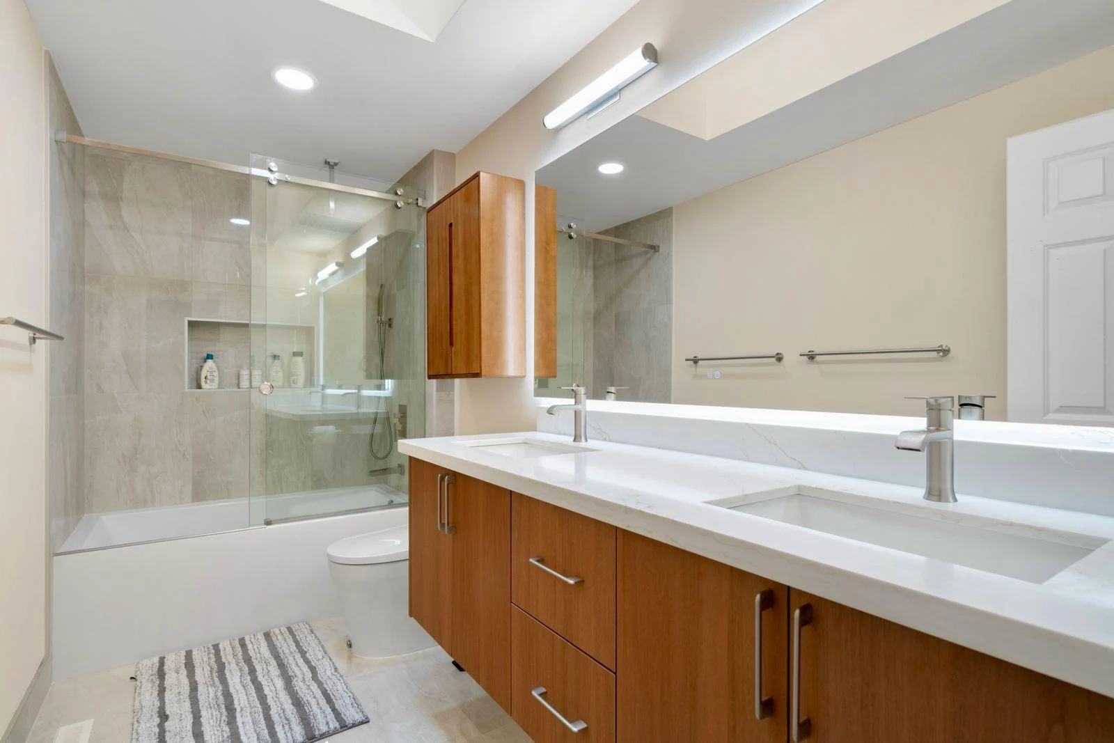 New bathroom remodel by North Vision Builders