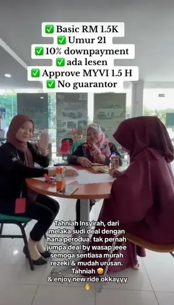 Testimoni pelanggan Perodua Alza tujuh tempat duduk dari Nur Hana
