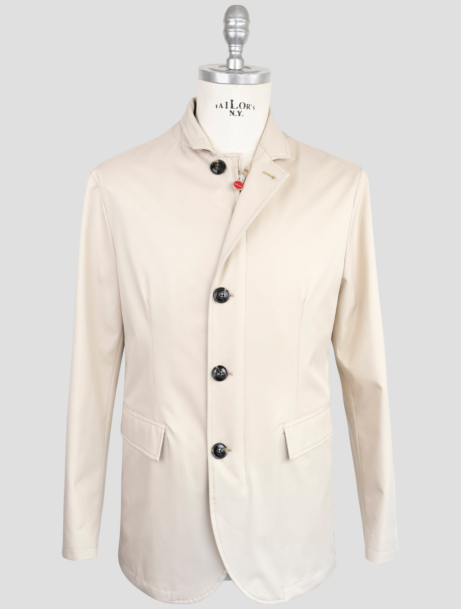 Kiton Beige Pure Wool Coat