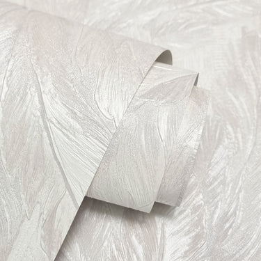 Silvana Feather Warm Ivory Wallpaper