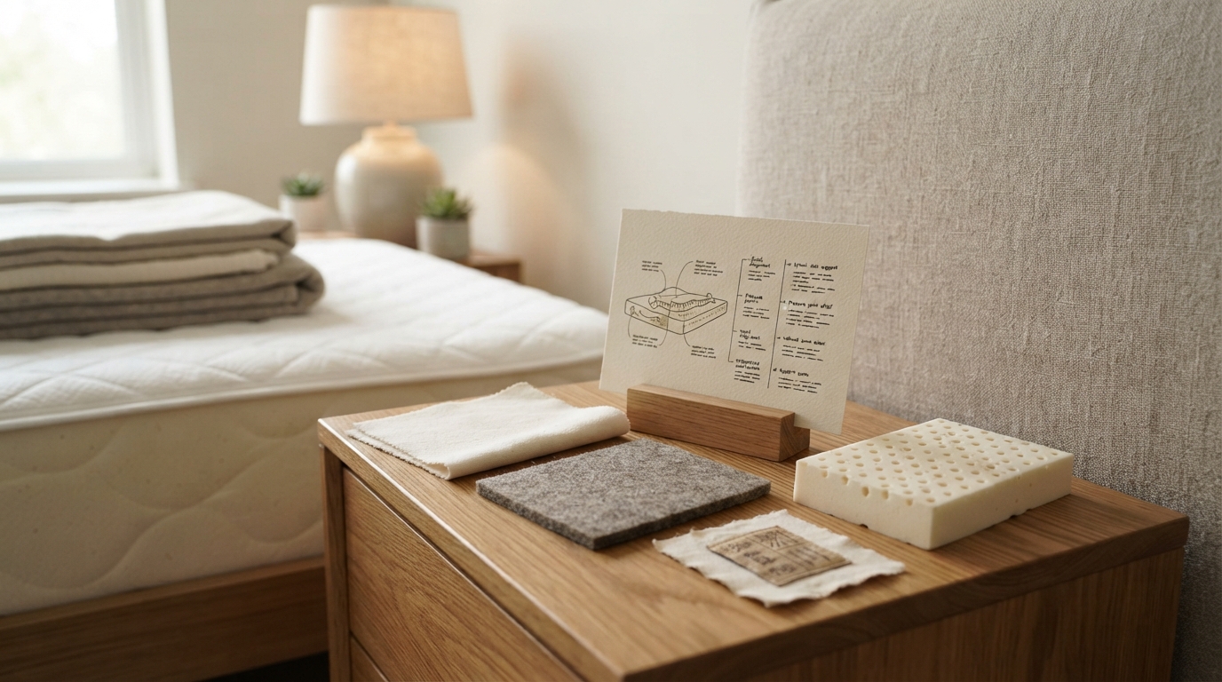 Talalay latex pillow cross-section