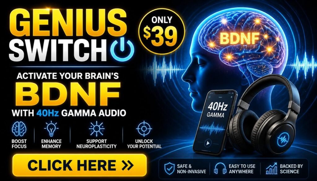 Genius Switch 40Hz gamma audio BDNF activation