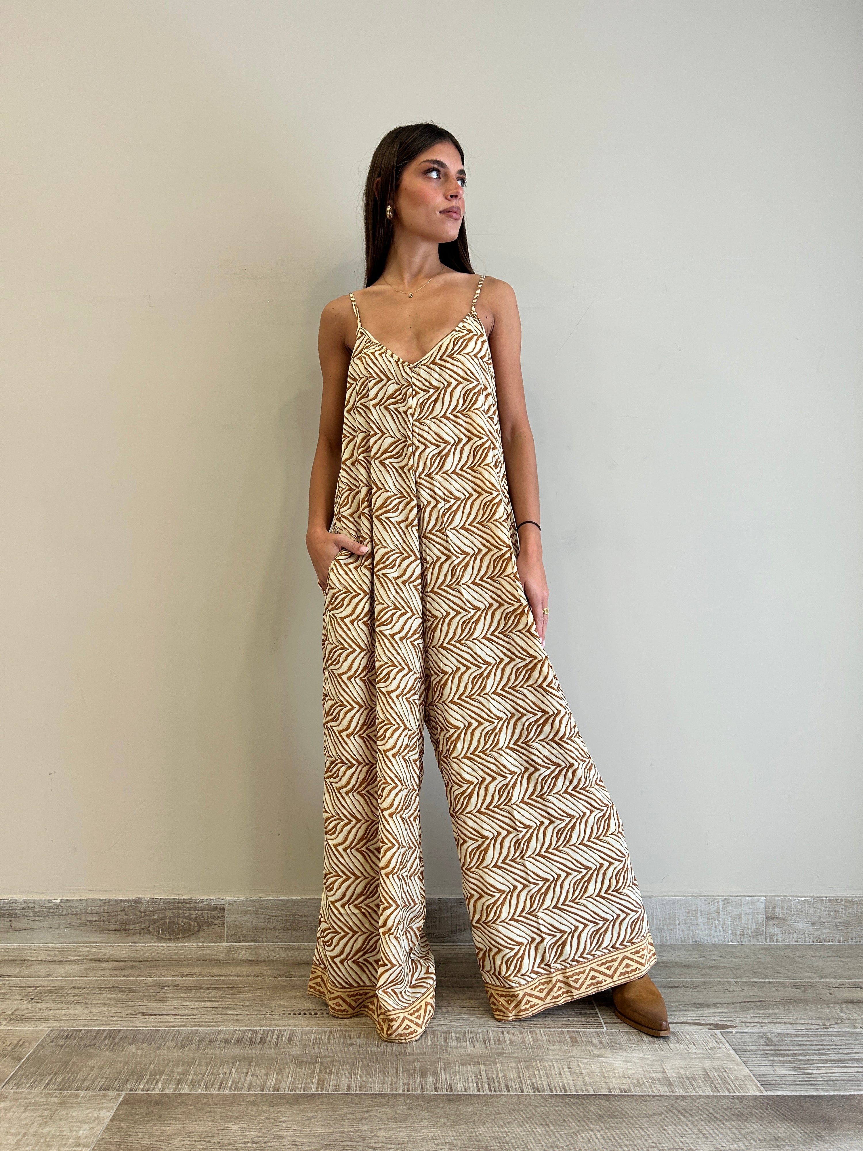 Jumpsuit seta boho Sand Freelove Ibiza, abbigliamento bohémien donna