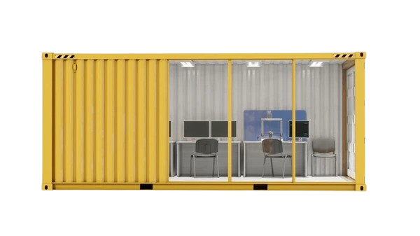 Maple Containers converted office speciality shipping container available across Canada.