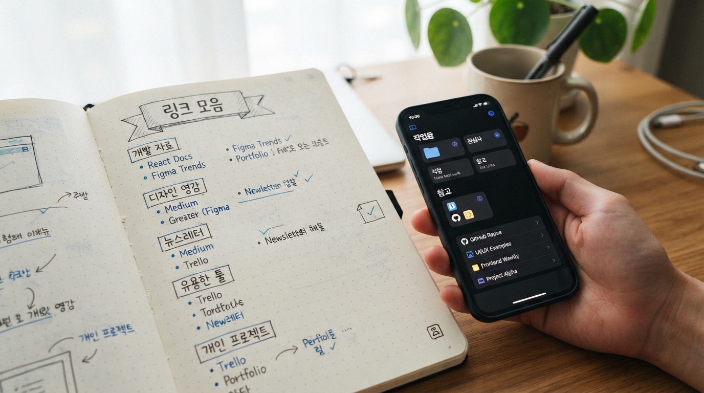 효율적인 링크모음 구성 방법 인포그래픽
