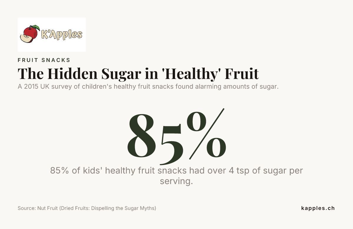 Le sucre caché des fruits « sains » — données de Nut Fruit (Fruits secs : dissiper les mythes sur le sucre)