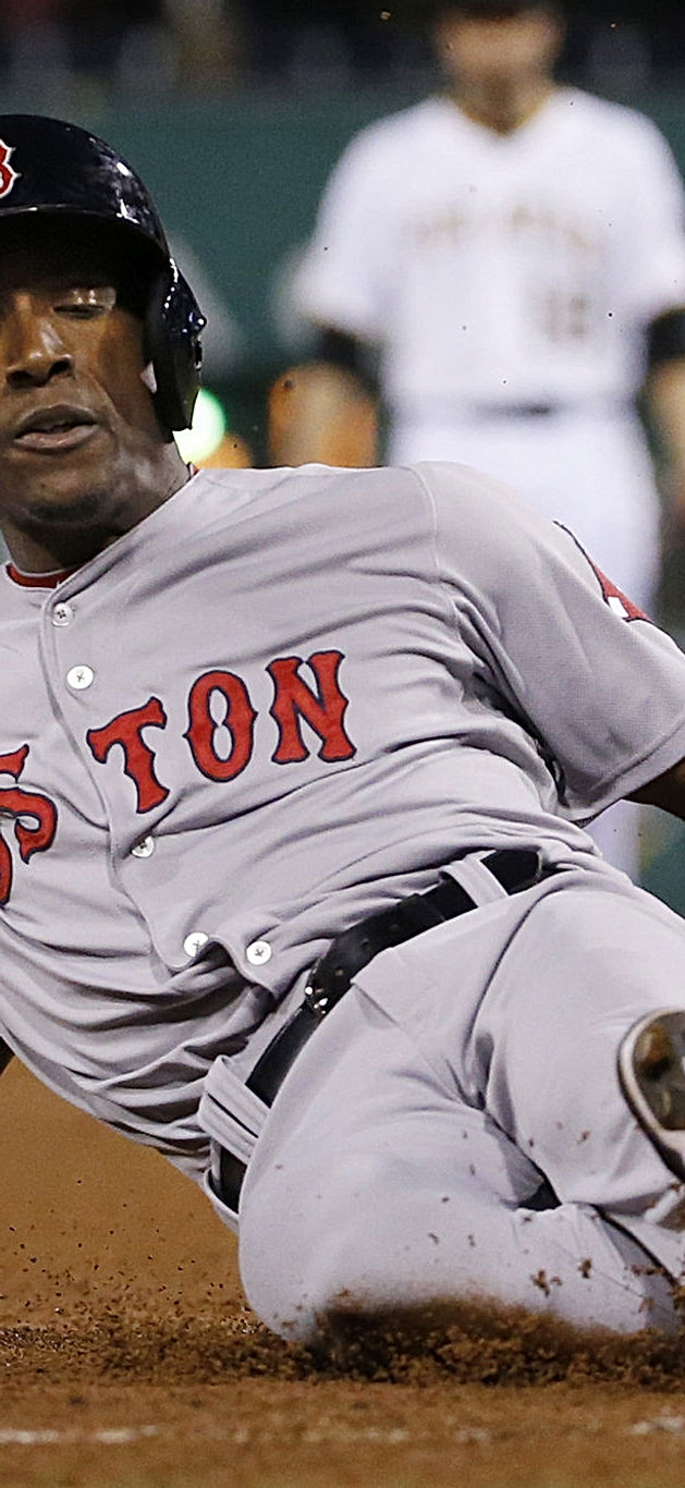 Jemile Weeks sliding into base