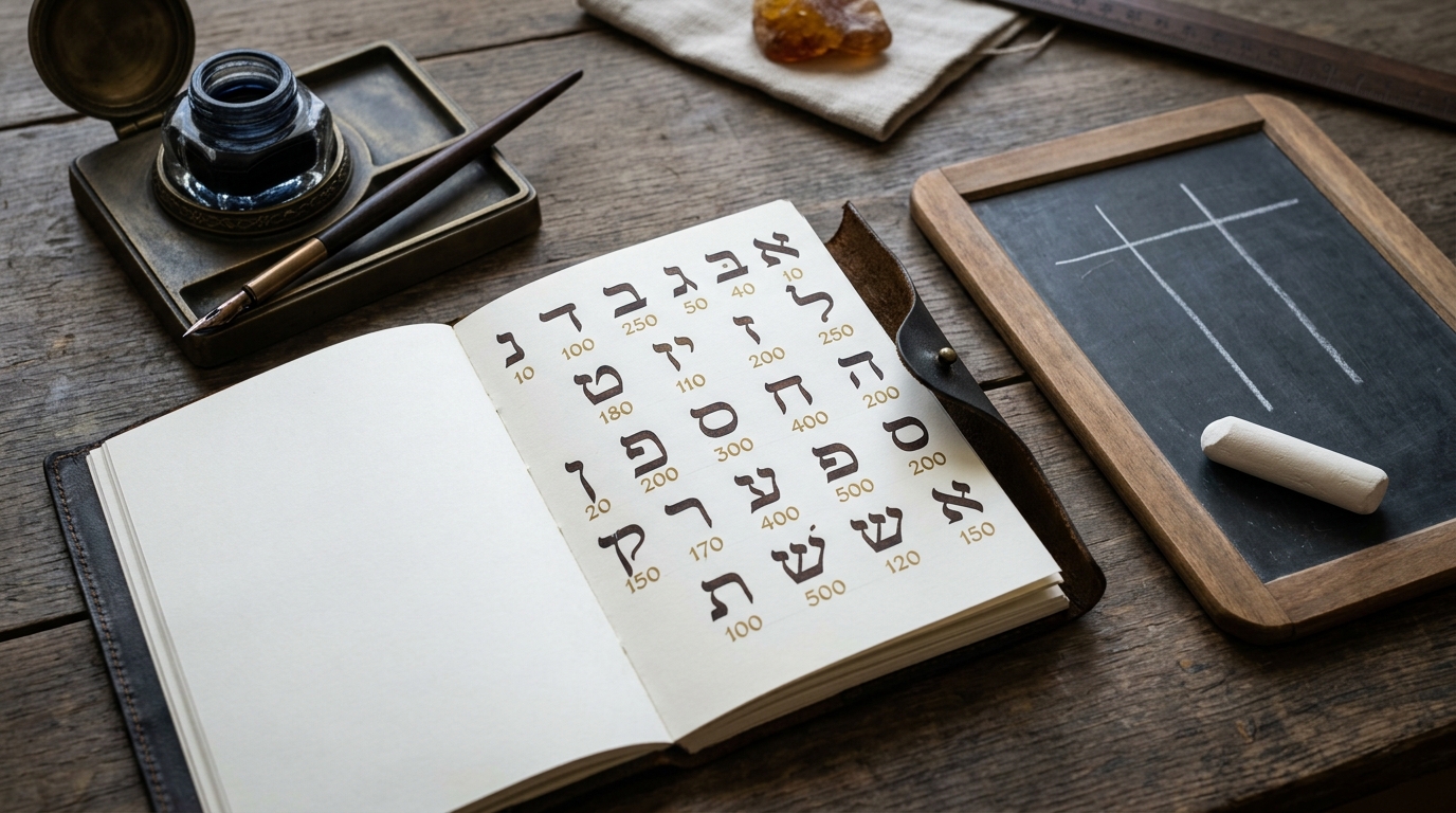 Gematria study illustration