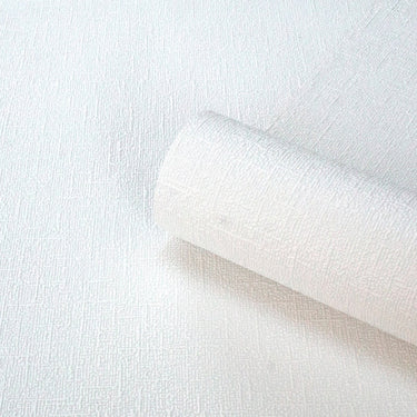 Linen White Paintable Wallpaper