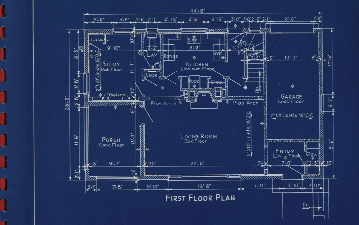 Digital blueprints and construction plans being measured for quantity takeoff