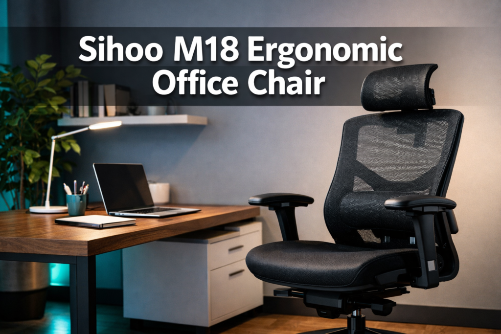 Sihoo chair lineup image showing ergonomic seating context for long shift use