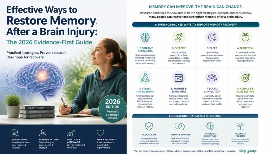 Effective Ways to Restore Memory After a Brain Injury The 2026 Evidence_First Guide