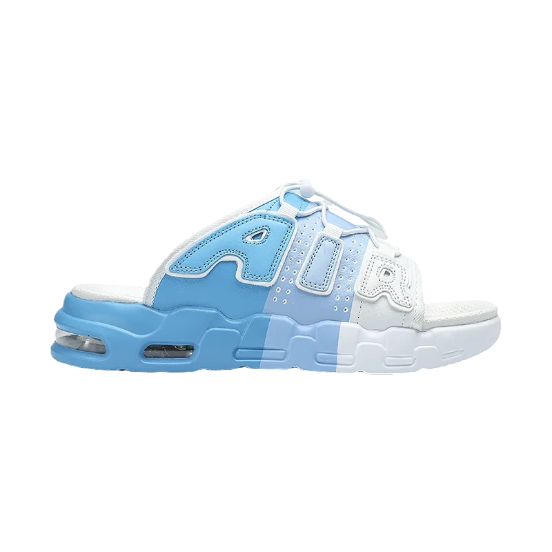 Chanclas estilo Uptempo azul y blanco para hombre