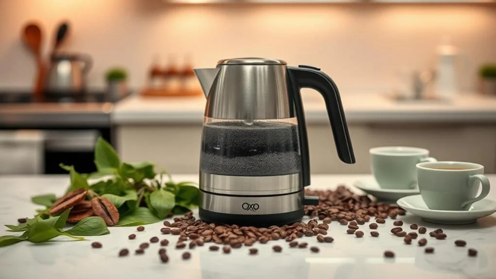 Electric kettle displayed on a kitchen counter