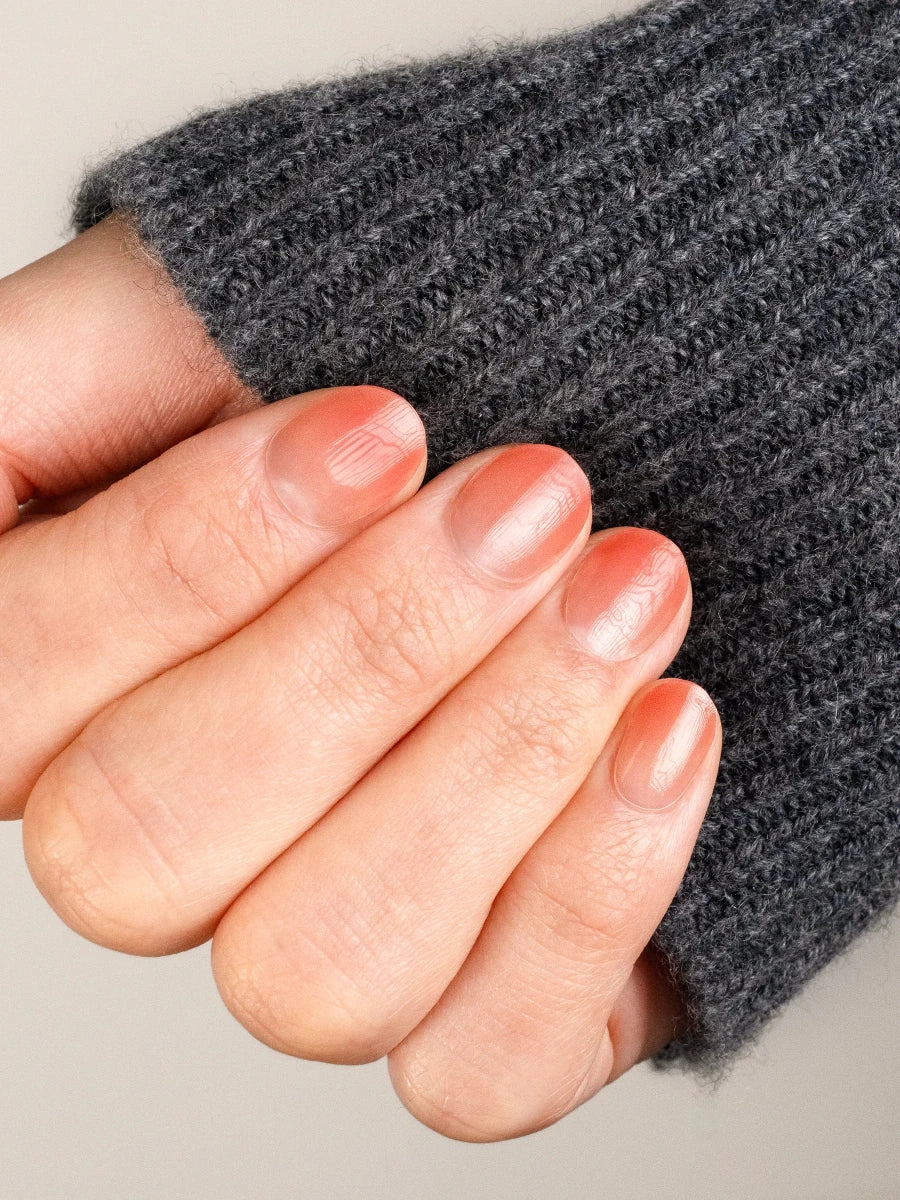 You Off Today? rose ombre gel nail stickers