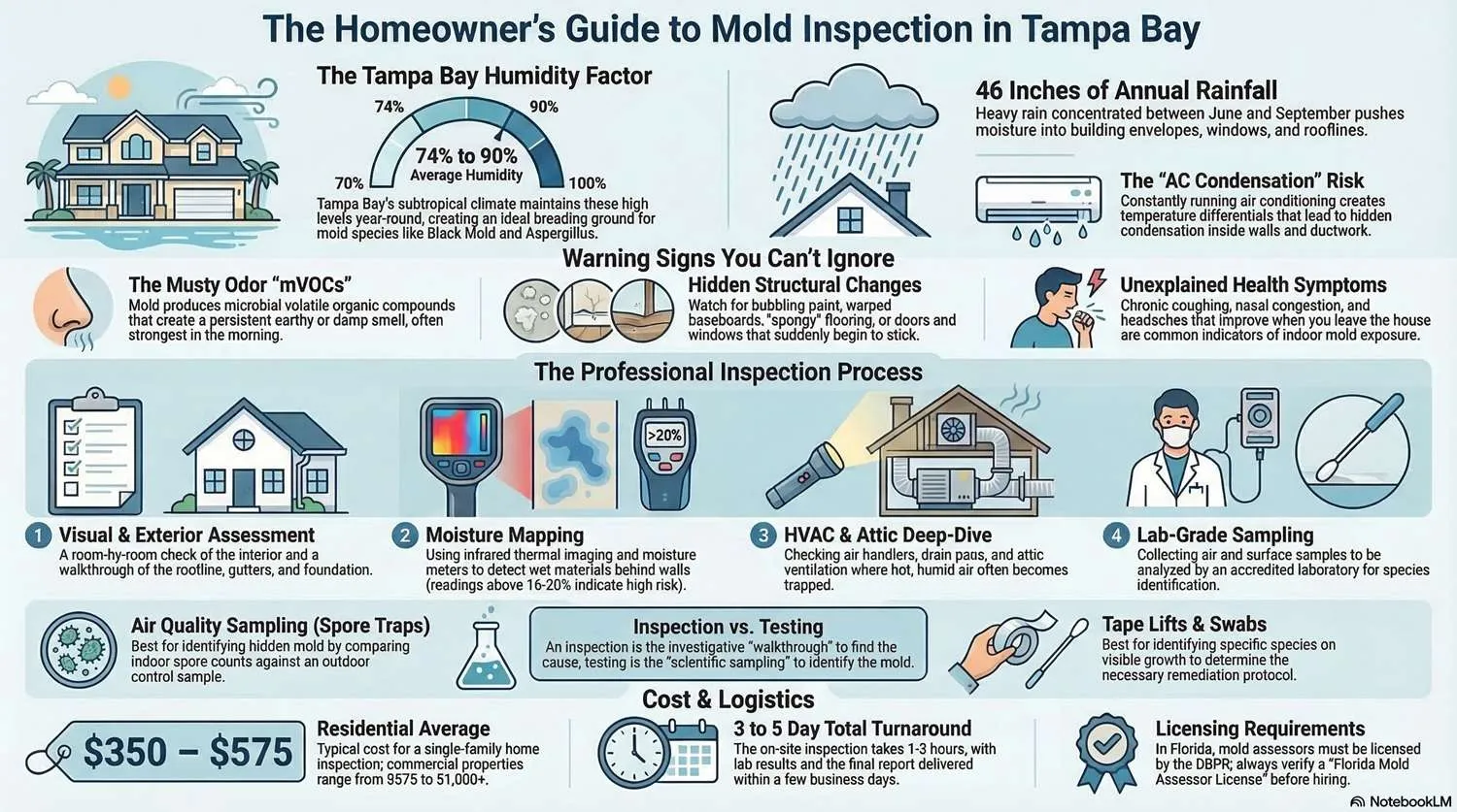 The Complete Guide To Mold Inspection In Tampa Bay