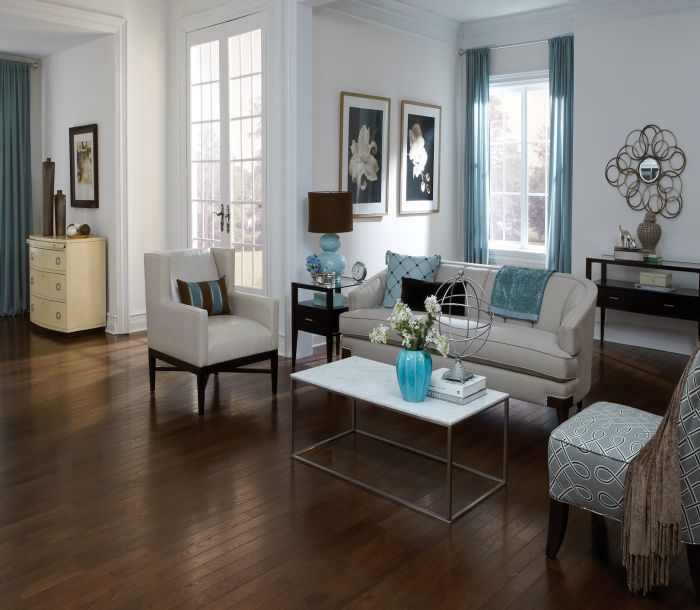 Antique S Butterscotch floor detail