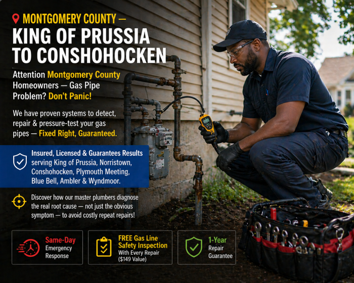 Montgomery County Gas Pipe Repair Hero Image