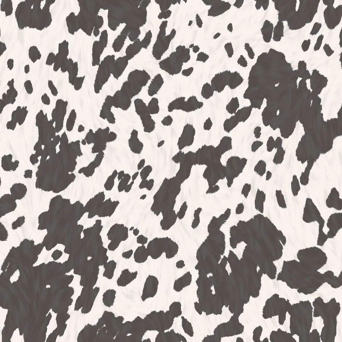 Cowhide Black & White Wallpaper