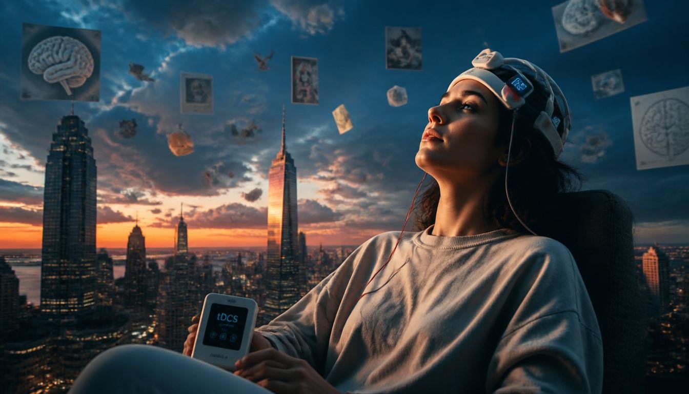 Transcranial Direct Current Stimulation tDCS kit for focus