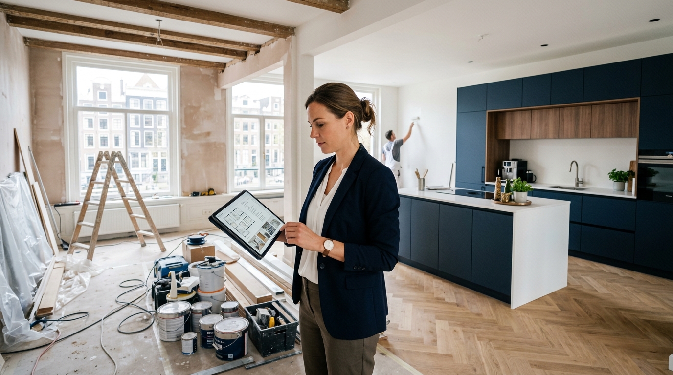 Turn-key renovatie Amsterdam illustratie