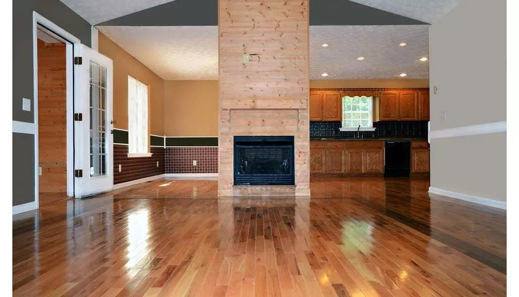 Prefinished hardwood in empty home