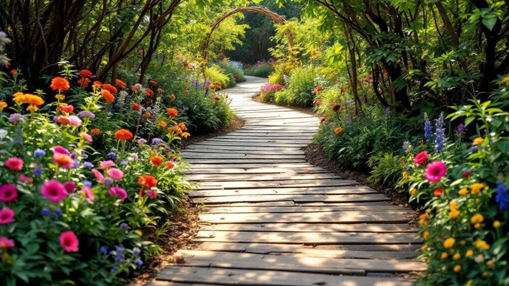 Pathway design enhances garden experience