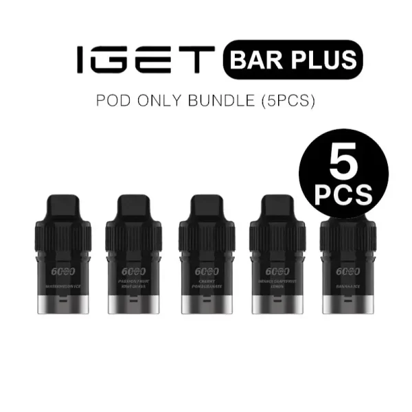 IGET Bar Plus Pod Bundle 5PCS 6000 puffs