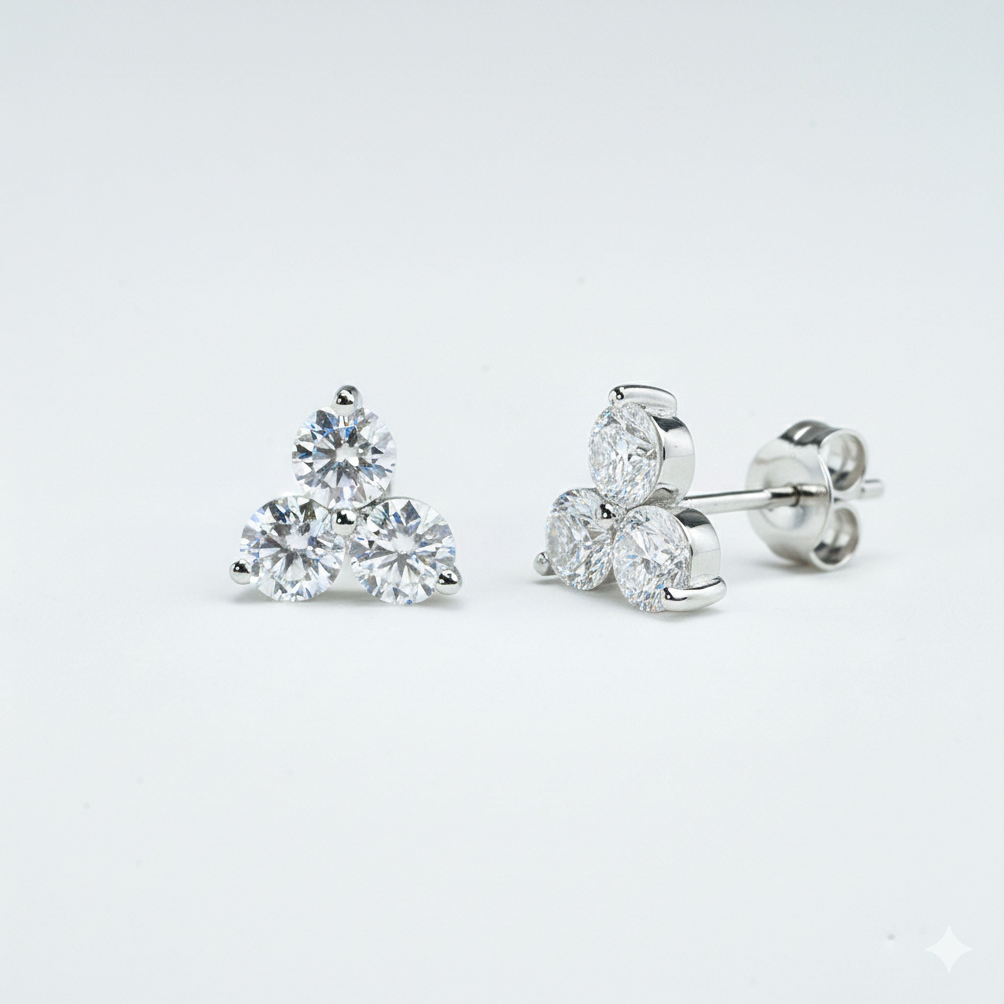 Cluster Moissanite Studs lifestyle