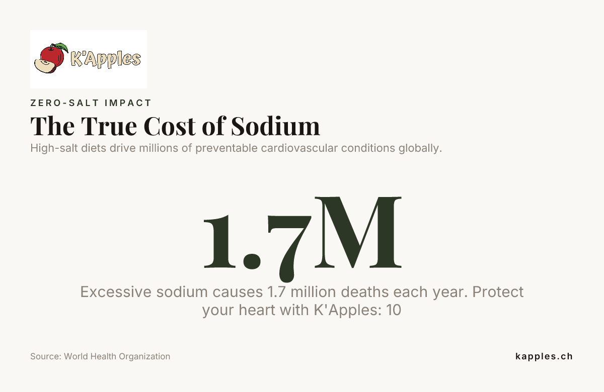 Le véritable coût du sodium — données de l’Organisation mondiale de la santé