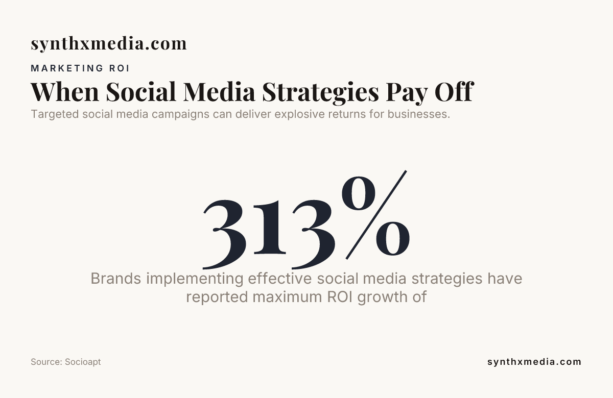 When a social media marketing strategy pays off — ROI data from Socioapt